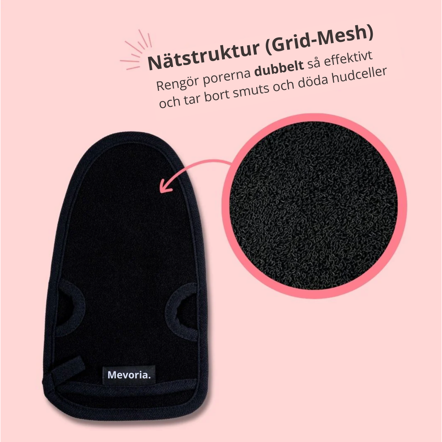 Mevoria Peely™ – Handske mot inåtväxta hårstrån & för mjuk hud