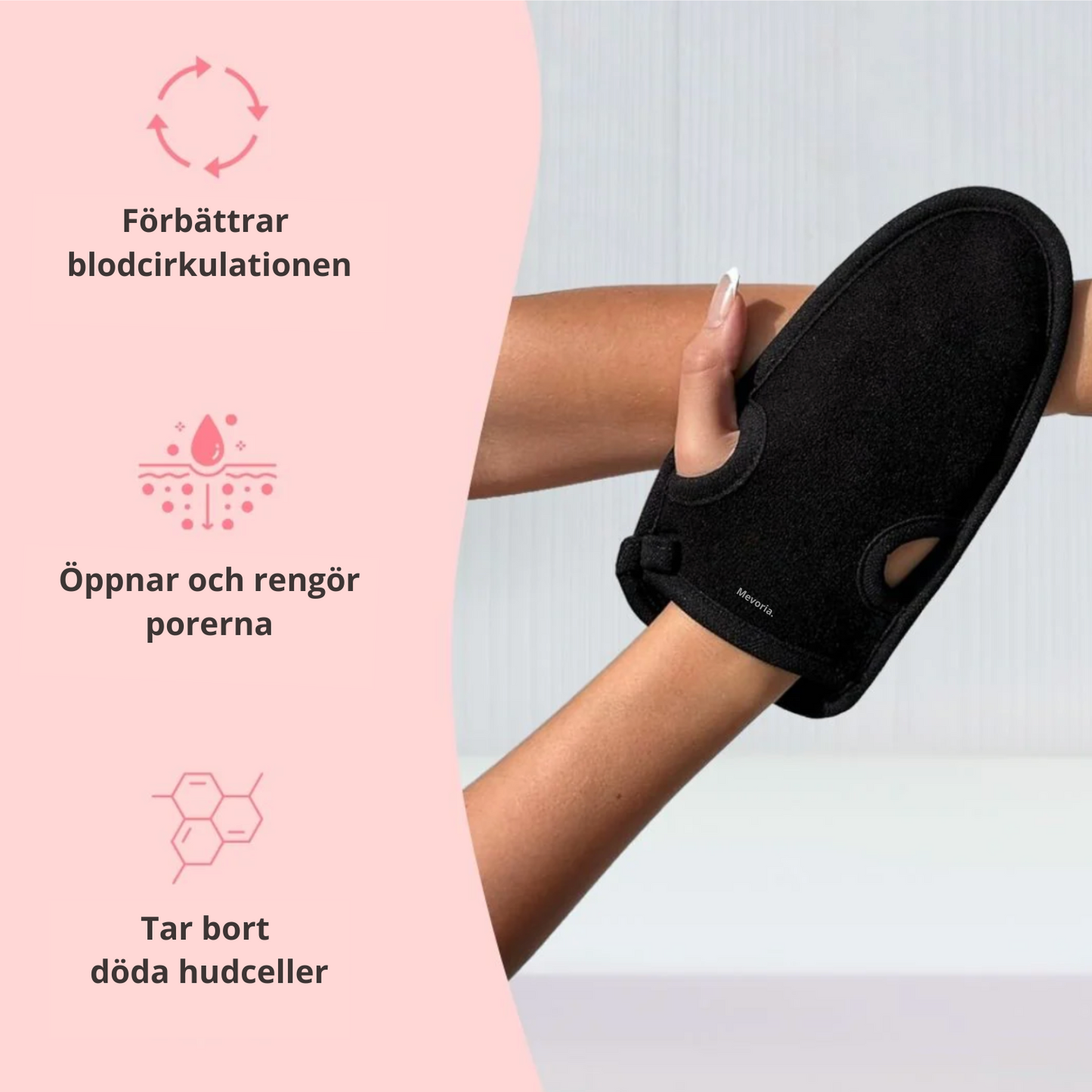 Mevoria Peely™ – Handske mot inåtväxta hårstrån & för mjuk hud